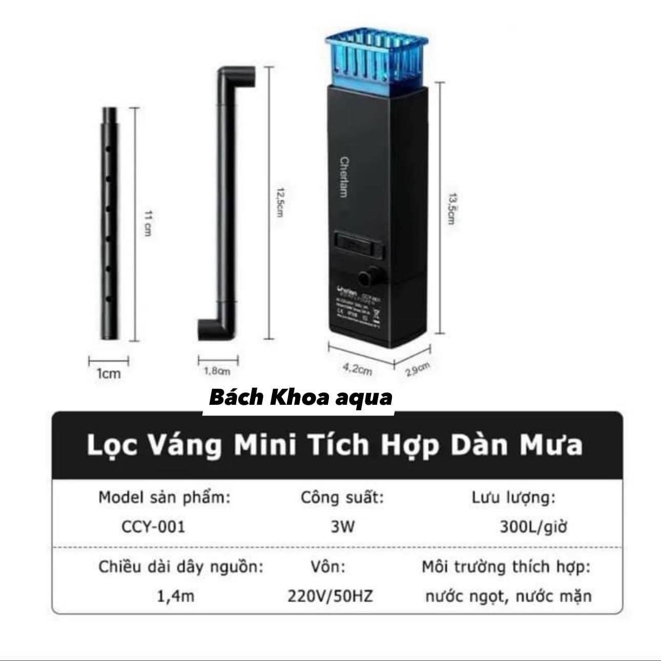 Lọc váng Cherlam cho bể cá thủy sinh